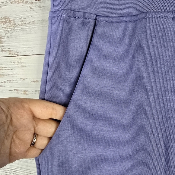 NWT Yelete Lavender Lounge Pants Womens Plus Size 3XL Wide Leg With Pockets - Picture 4 of 6